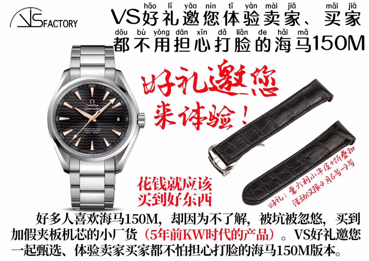   VS  欧米茄海马AQUA TERRA 150米系列231.10.42.21.01.002腕表(欧米茄大黄蜂) / M327