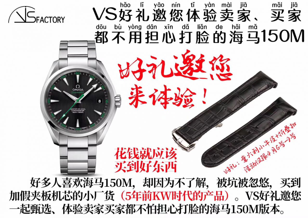   VS  欧米茄海马AQUA TERRA 150米系列231.10.42.21.01.002腕表(欧米茄大黄蜂) / M327