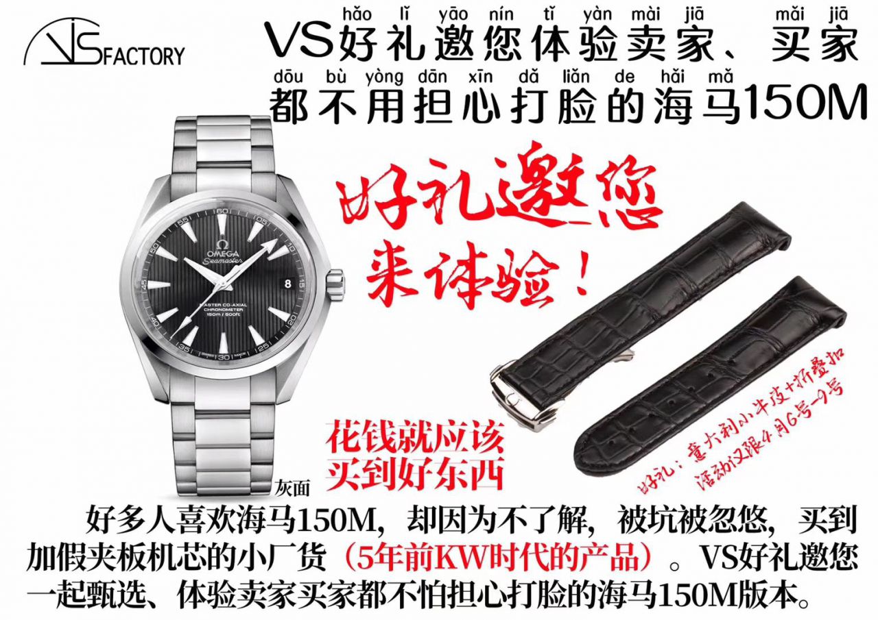   VS  欧米茄海马AQUA TERRA 150米系列231.10.42.21.01.002腕表(欧米茄大黄蜂) / M327