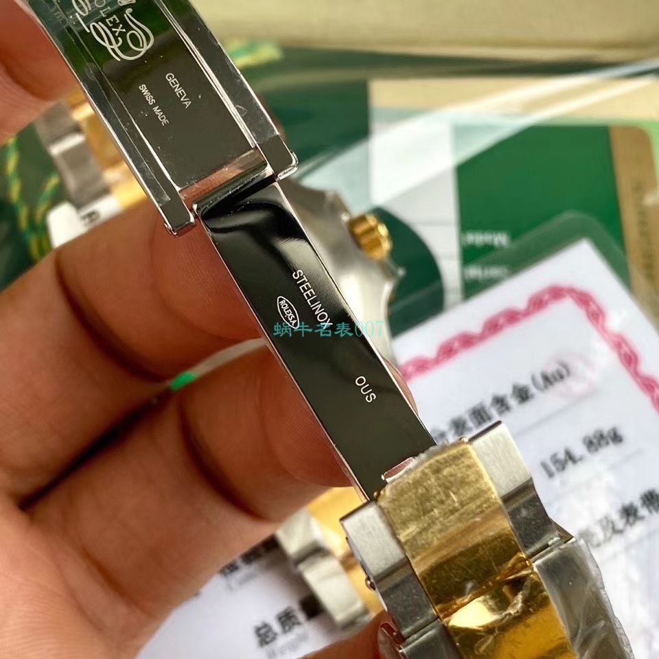 高端定制包金ETA机芯劳力士潜航者型116613LB-97203 蓝盘腕表(间金蓝水鬼) / R597