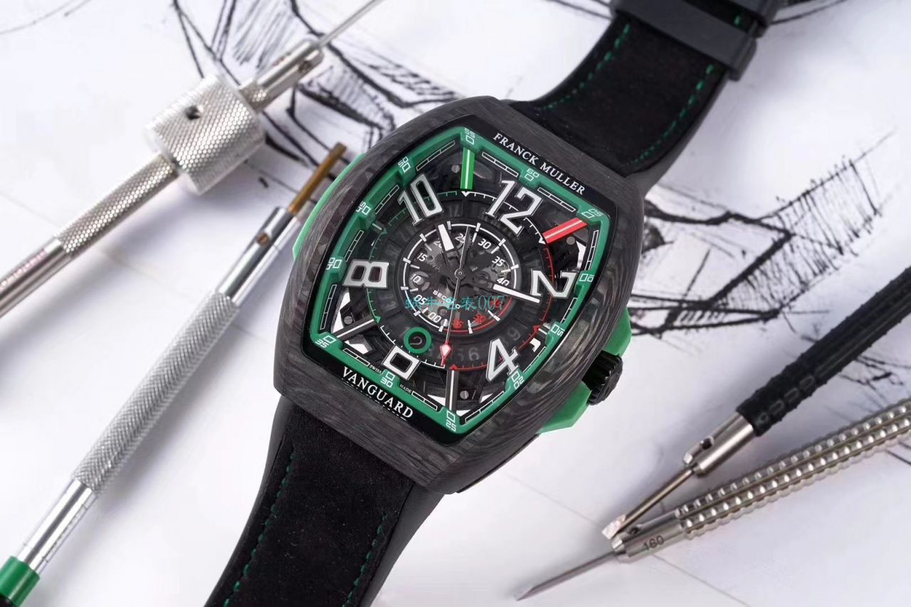 TW厂推出法穆兰碳纤维WPHH 2020 Vanguard™ Racing镂空系列腕表 / FL070