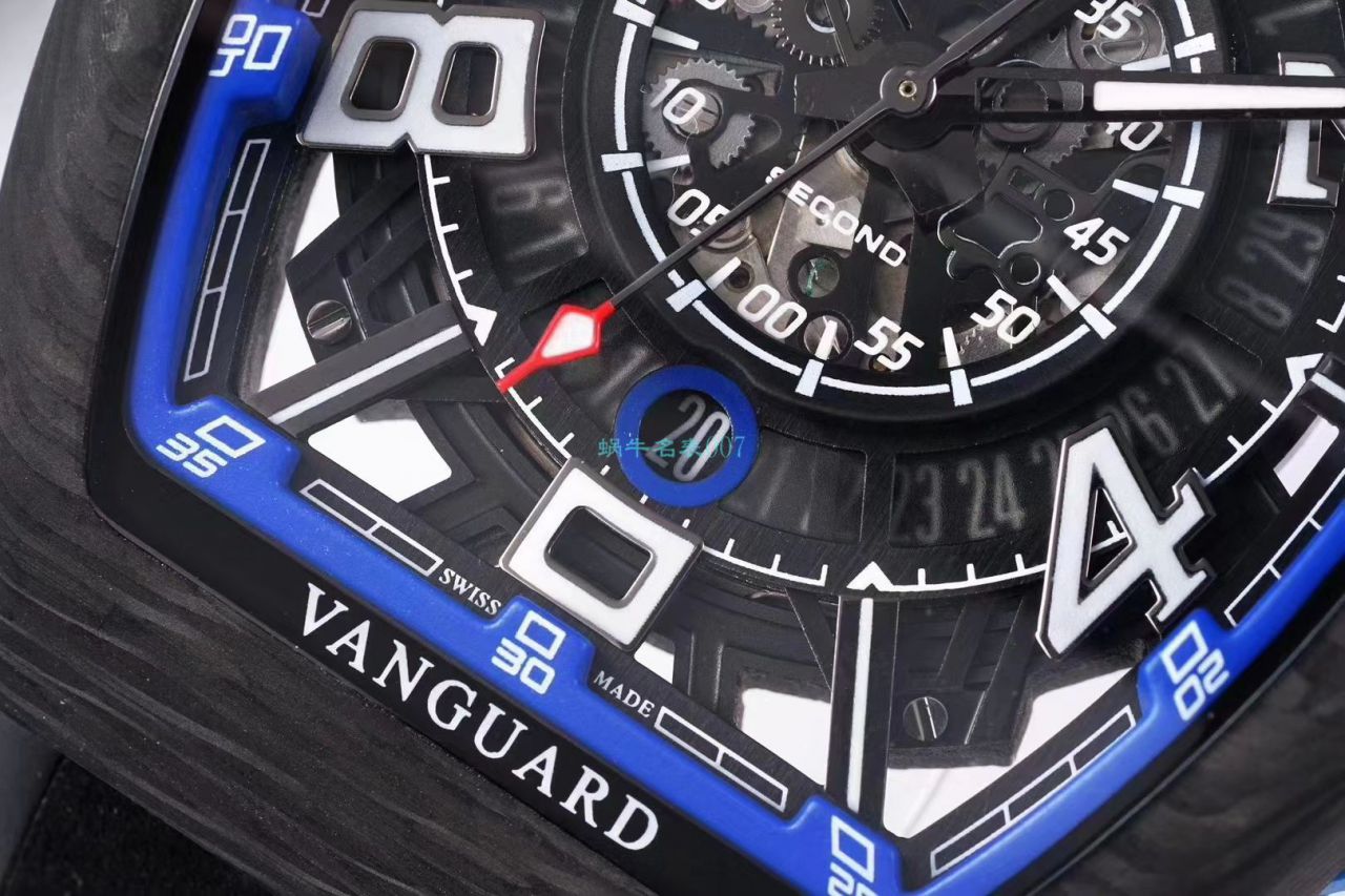 TW厂推出法穆兰碳纤维WPHH 2020 Vanguard™ Racing镂空系列腕表 / FL070