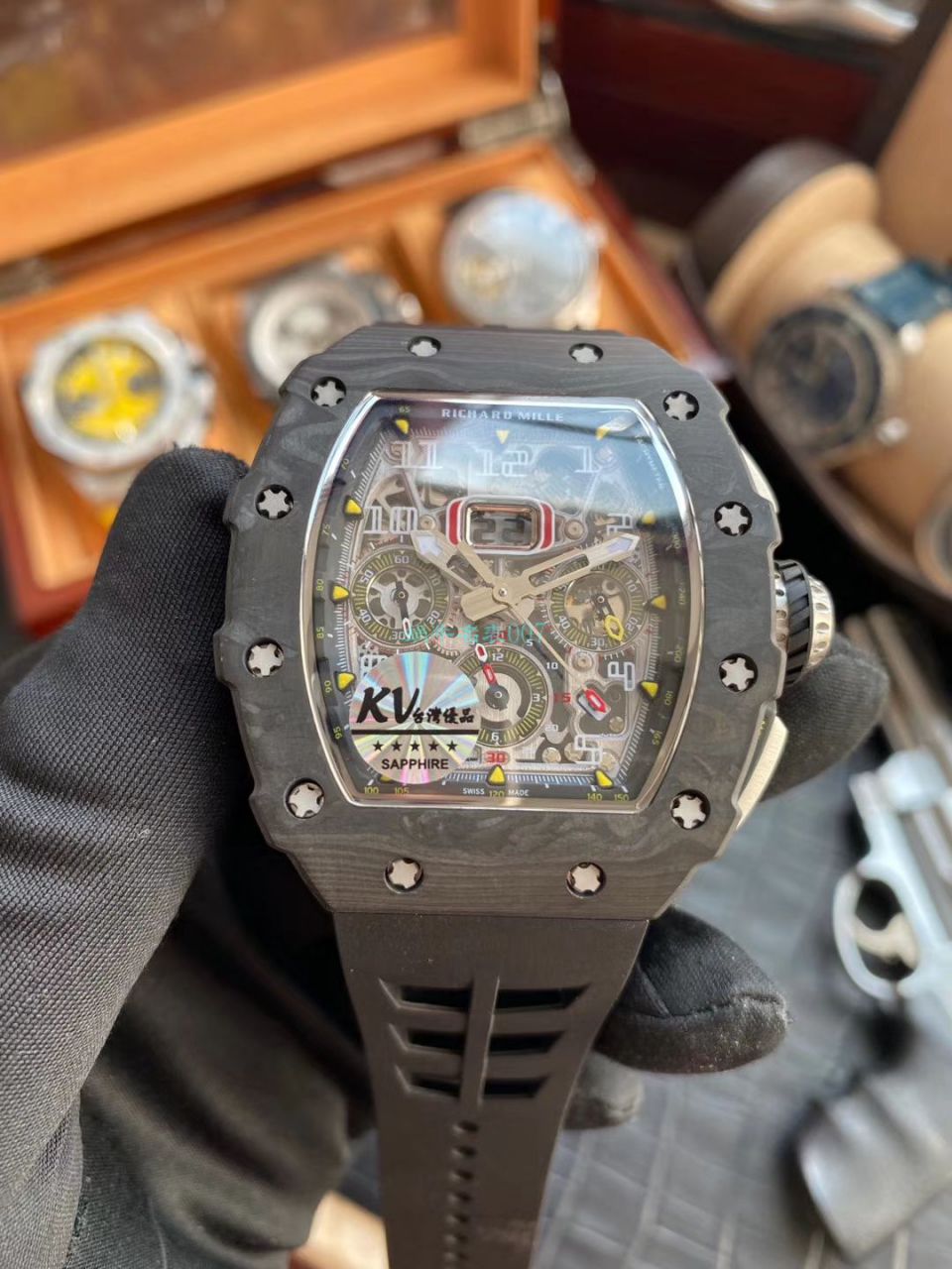 KV厂V2升级版里查德米尔男士系列RM 011腕表 / KV011V2C