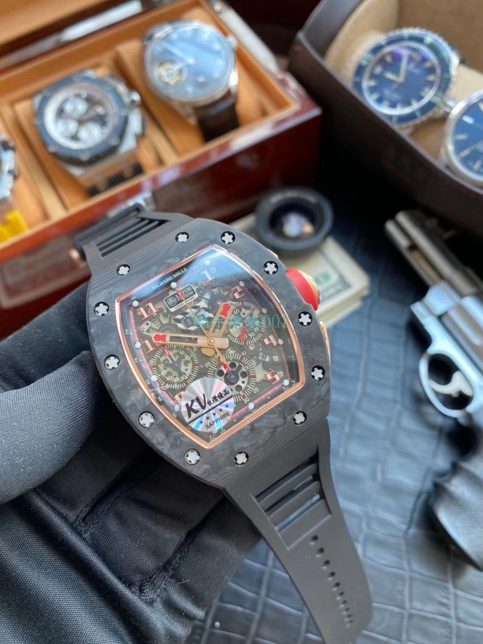KV厂V2锻造碳纤维理查德米勒RM 011 LOTUS F1 TEAM 莲花车队限量版 / KVRM011LOTUSF1