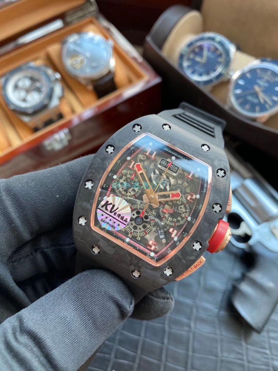 KV厂V2锻造碳纤维理查德米勒RM 011 LOTUS F1 TEAM 莲花车队限量版 / KVRM011LOTUSF1