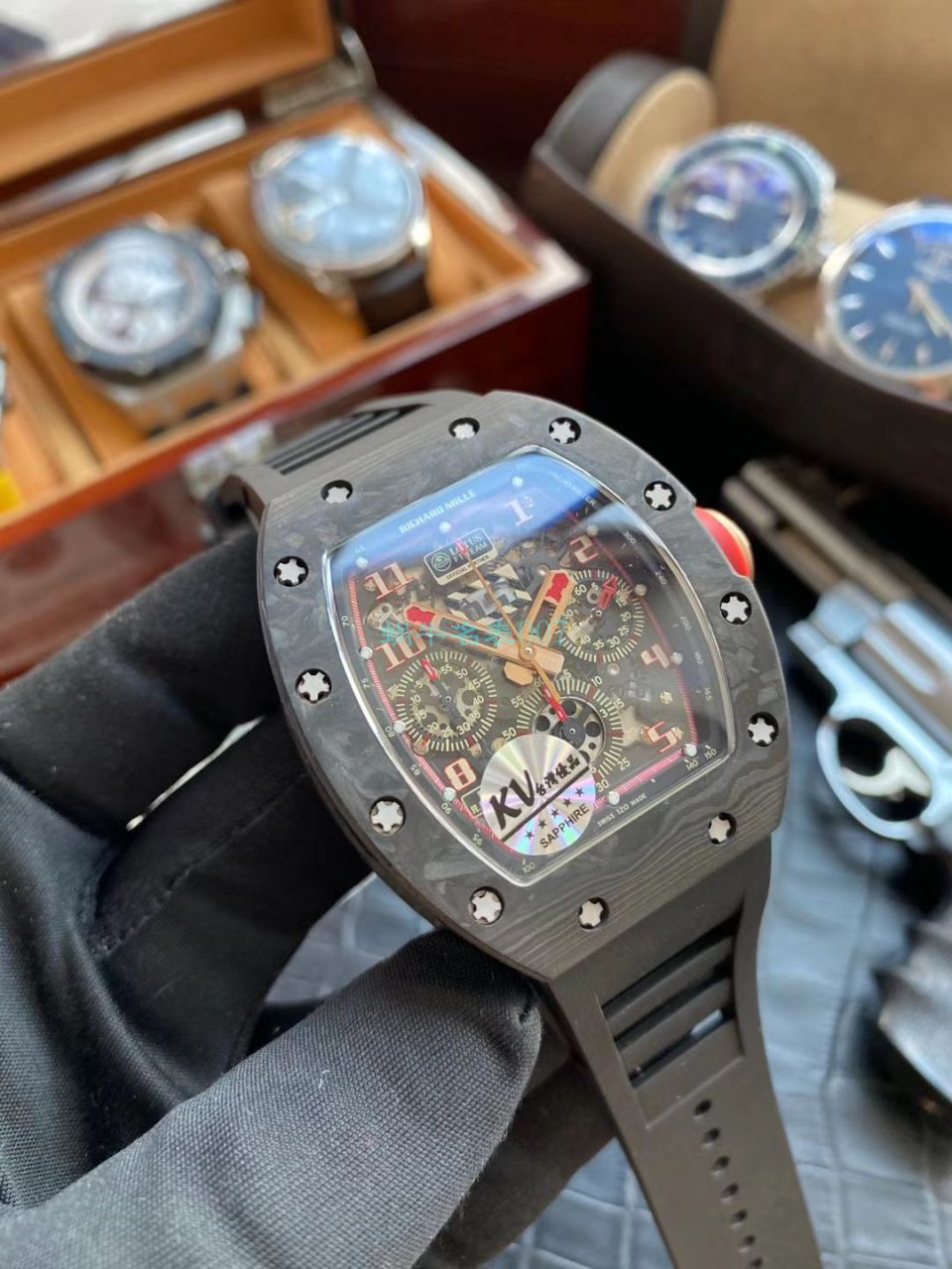 KV厂V2锻造碳纤维理查德米勒RM 011 LOTUS F1 TEAM 莲花车队限量版 / KVRM011LOTUSF1