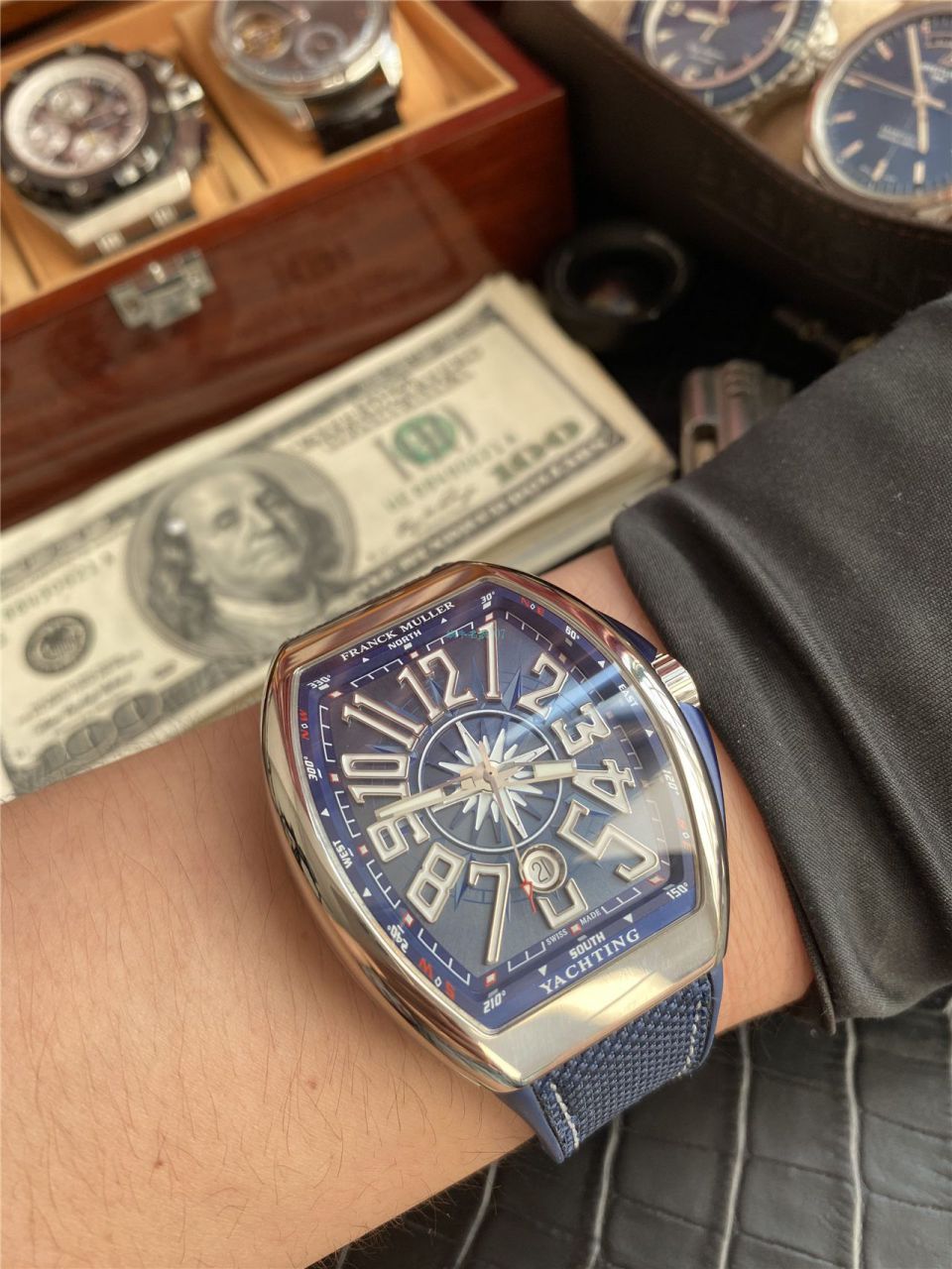 ZF厂法兰克穆勒MEN'S COLLECTION系列V 45 SC DT YACHTING腕表 / FL068