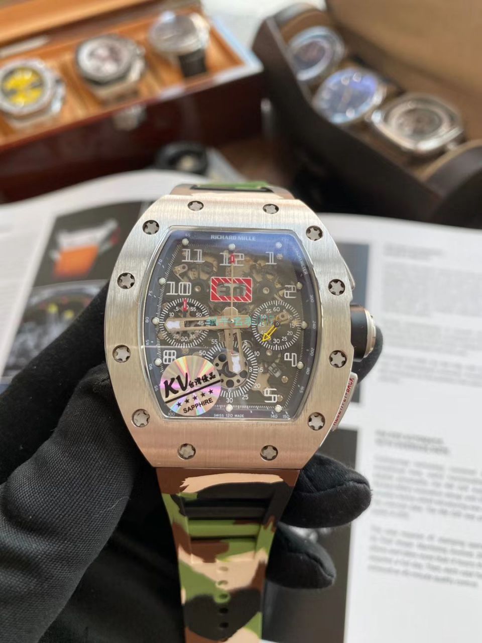 视频评测KV厂里查德米尔手表RICHARD MILLE RM 011 FELIPE MASSA 系列腕表 / KVRM011FELIPEMASSA02