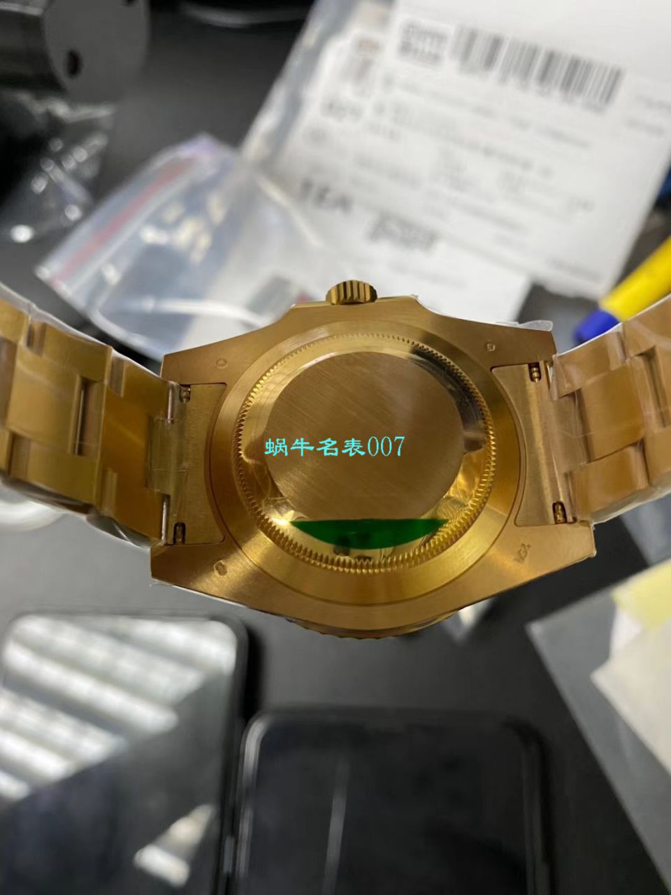   VR  土豪全18K包金黑水鬼～  劳力士潜航者型系列116618LN-97208 黑盘腕表 / R258