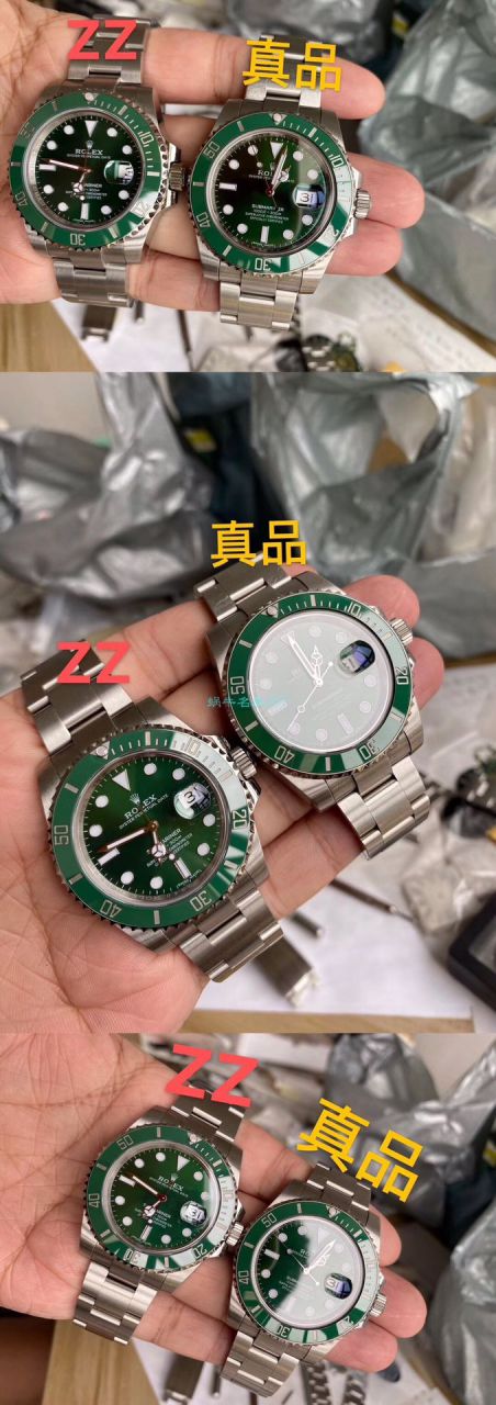 视频评测ZZ厂V2S劳力士绿水鬼手表v3版本绿水鬼圈口怎么样 / R623