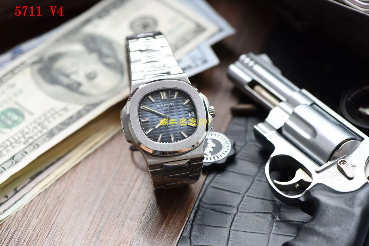   PPF超级PATEK PHILIPPE鹦鹉螺重磅来袭！“灰蓝”  百达翡丽运动优雅5711/1A 010 不锈钢腕表(鹦鹉螺)2019年钢表王座的开年重器 / BD267