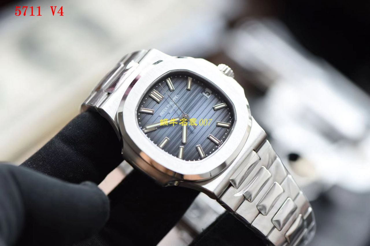   PPF超级PATEK PHILIPPE鹦鹉螺重磅来袭！“灰蓝”  百达翡丽运动优雅5711/1A 010 不锈钢腕表(鹦鹉螺)2019年钢表王座的开年重器 / BD267