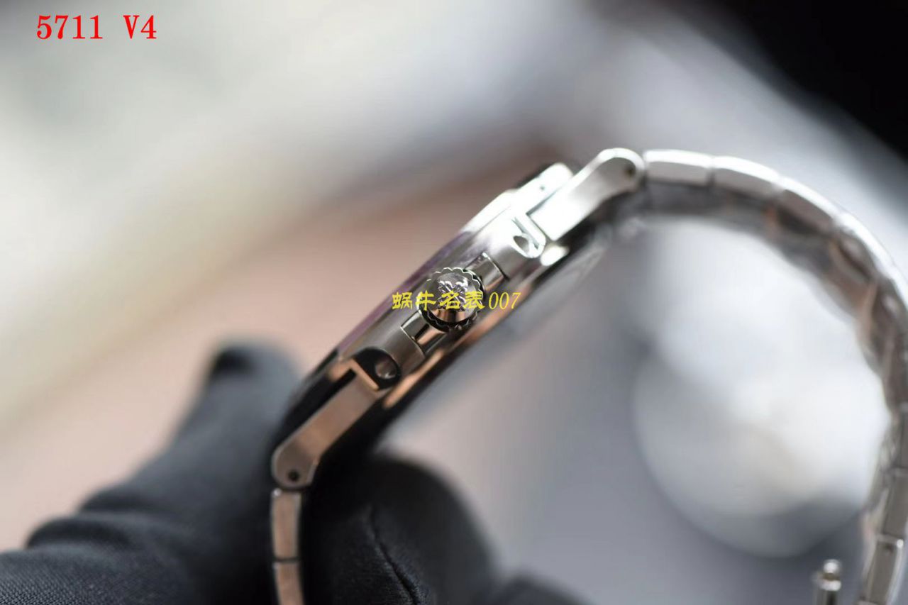 PPF厂V4版本视频评测百达翡丽鹦鹉螺灰蓝5711/1A-010手表 / PPF5711huilanV4