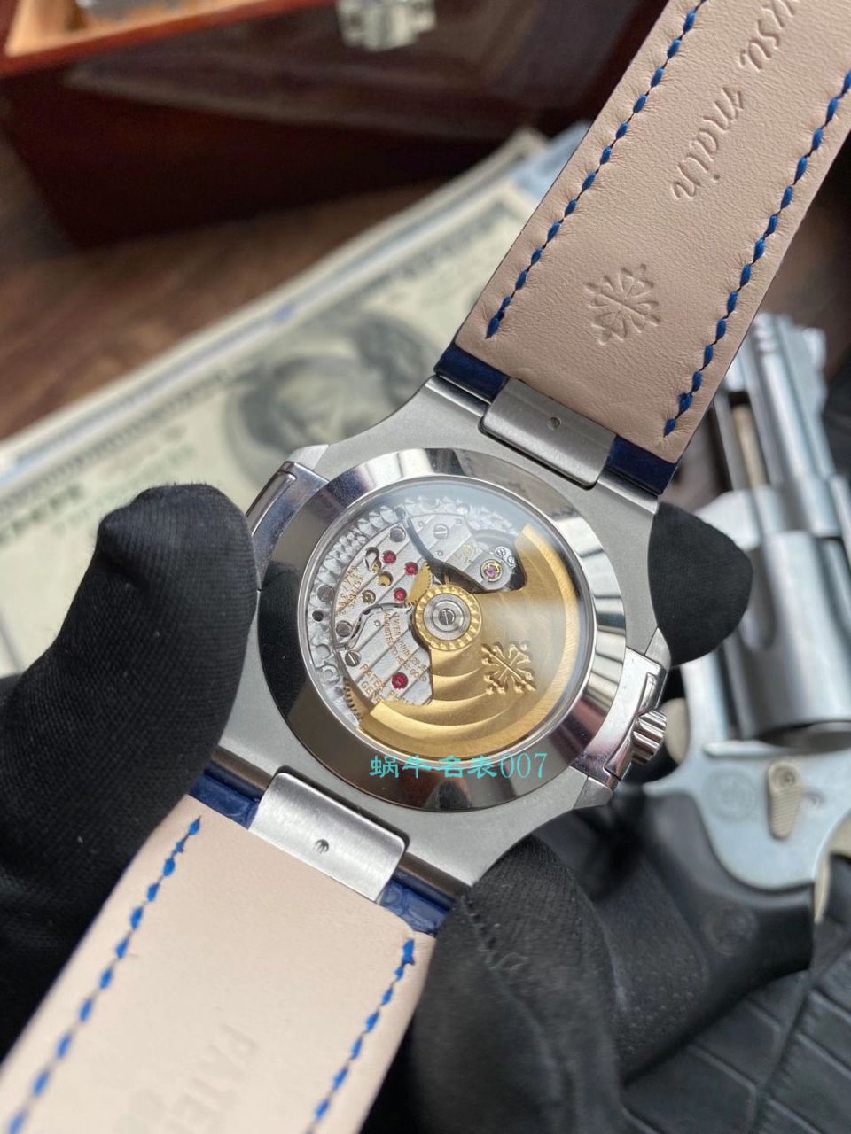 GR厂百达翡丽PatekPhilippe手表多少钱鹦鹉螺V2真月相5726/1A-014皮带款 / BD326