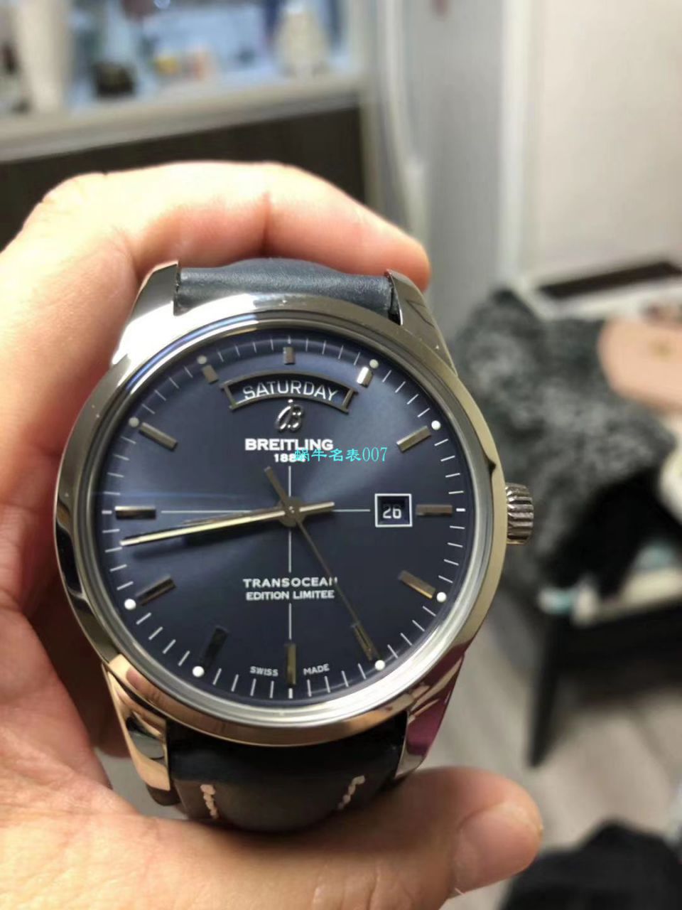 视频评测V7厂百年灵越洋系列R45310121G1P1腕表 / BL198