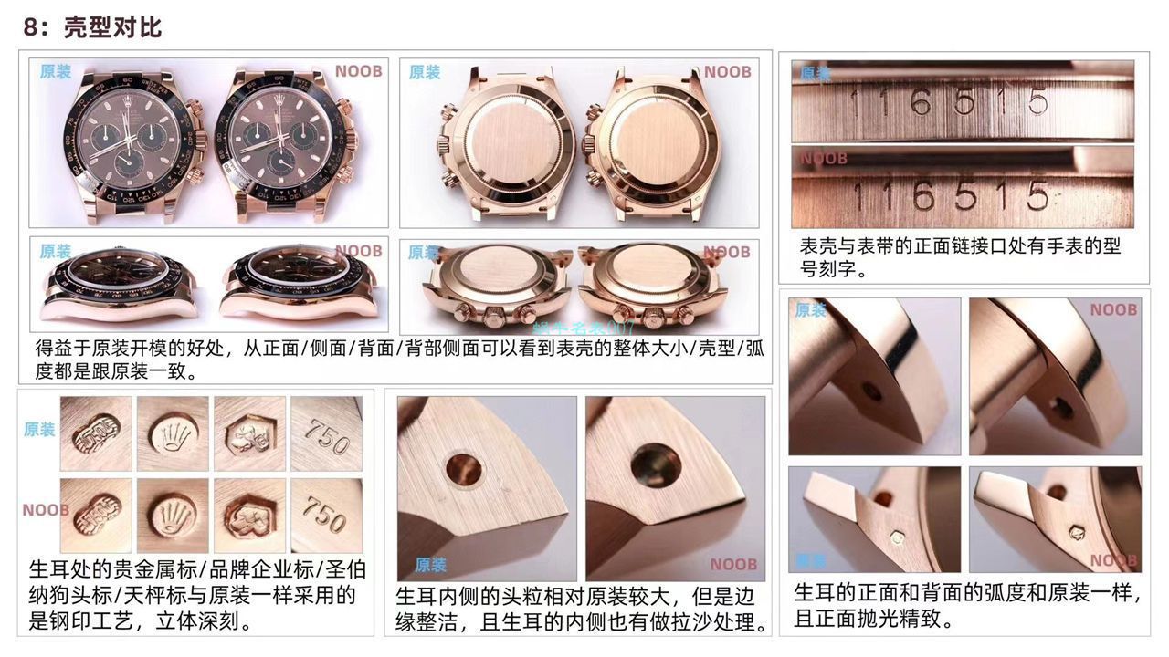 视频评测NOOB厂劳力士  N厂全新2019年最新款～迪通拿咖啡猫超级4130自动机械机芯 / R373