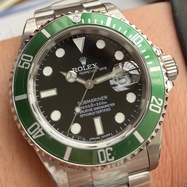 AR厂劳力士ROLEX复古绿水鬼潜航者16610LV-93250