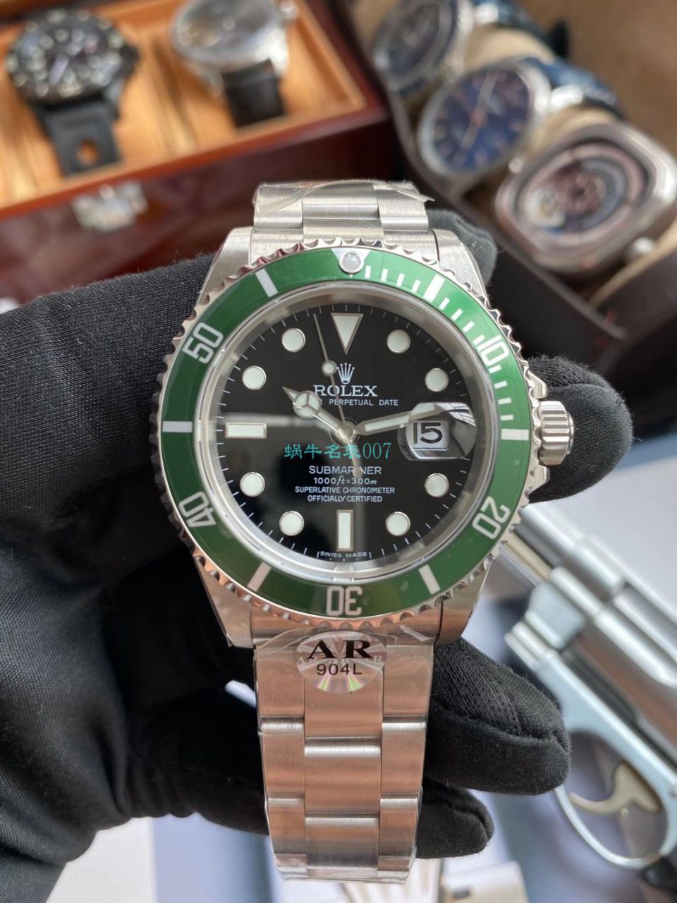AR厂劳力士ROLEX复古黑水鬼SUB 16610 / R666