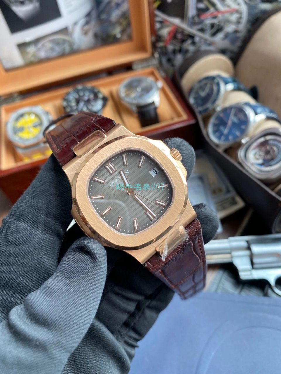 PPF厂V4鹦鹉螺PP百达翡丽5711R 玫瑰金腕表 / BD300