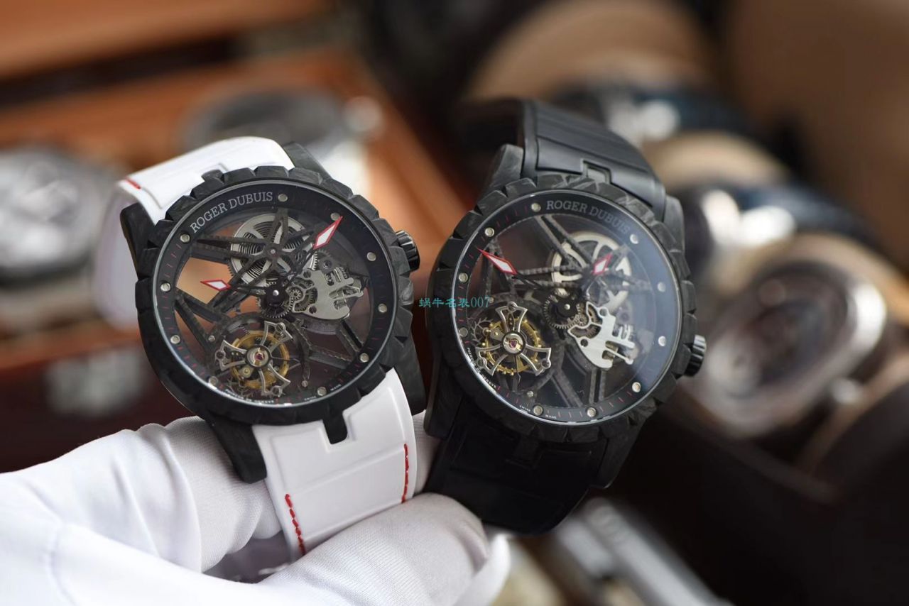 BBR厂罗杰杜彼Roger Dubuis王者系列碳纤维陀飞轮DBEX0577腕表 / LJ092