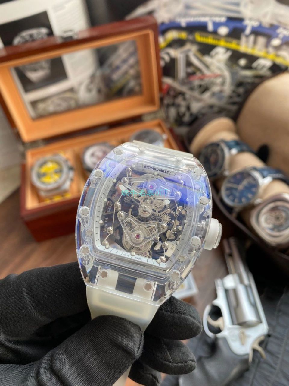 EUR 厂超级雪琉璃理查德米勒RM056，RM 56-02陀飞轮 / RM 56-02