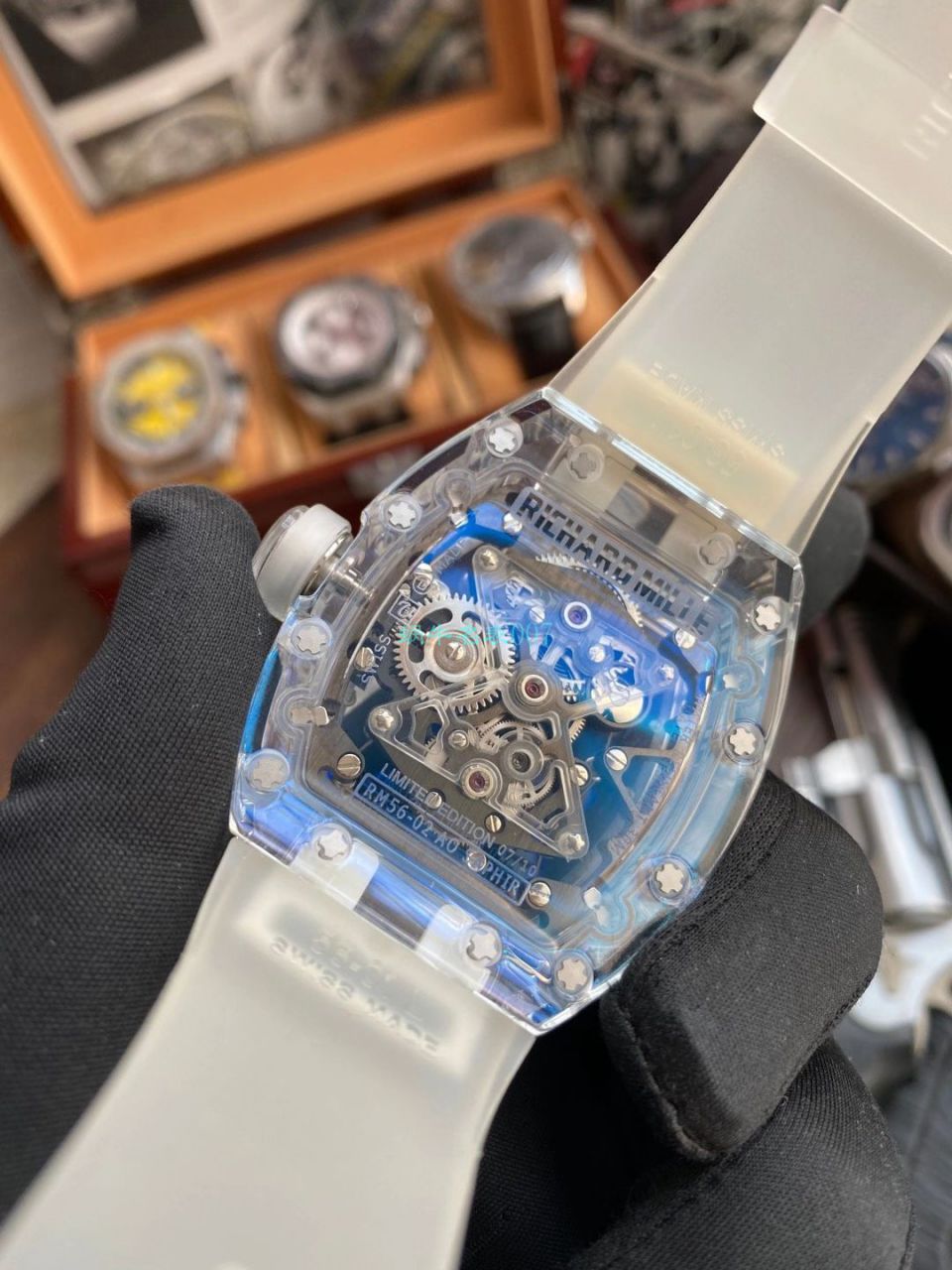 EUR 厂超级雪琉璃理查德米勒RM056，RM 56-02陀飞轮 / RM 56-02