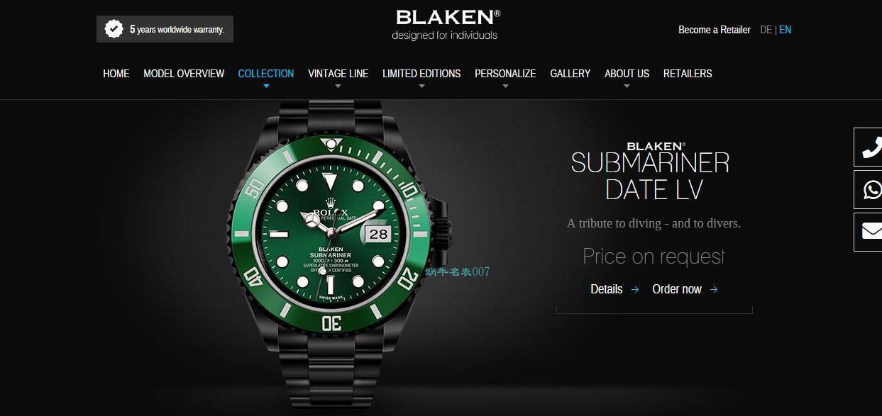 V9厂劳力士水鬼BLAKEN  SUBMARINER  DATE LV官方同款曜黑改装版 / R670 V9厂劳力士水鬼BLAKEN  SUBMARINER  DATE LV官方同款曜黑改装版 / R670