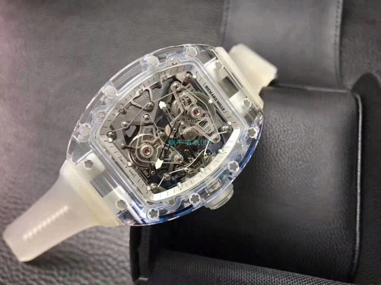 视频评测EUR 厂理查德米勒陀飞轮RM056，RM 56-02雪琉璃全透明 / RM 56-02EUR