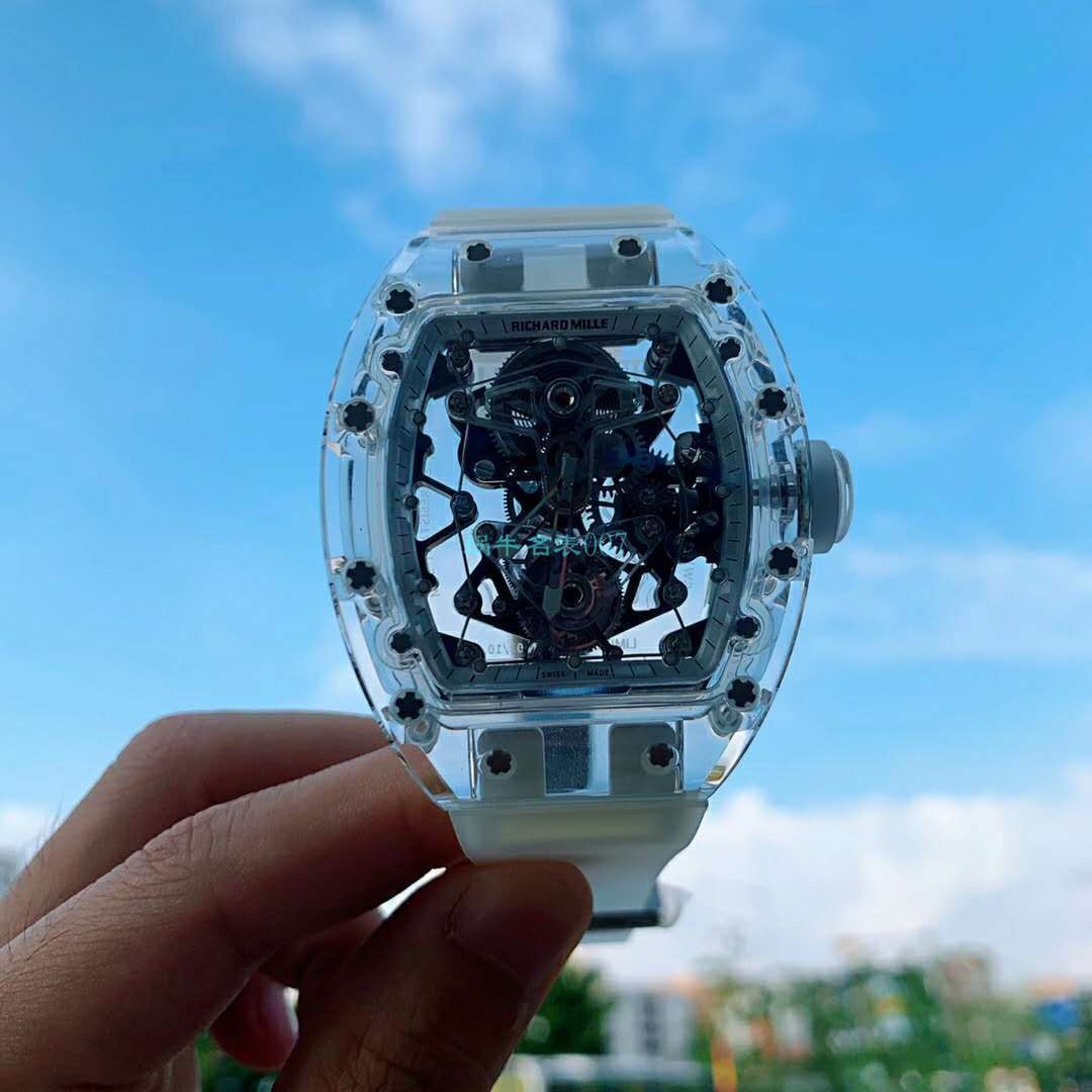 视频评测EUR 厂理查德米勒陀飞轮RM056，RM 56-02雪琉璃全透明 / RM 56-02EUR