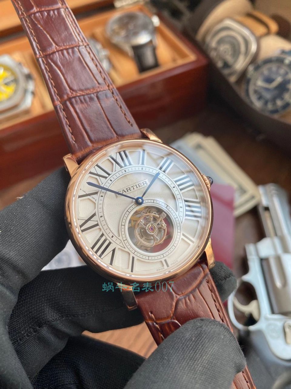 BBR厂卡地亚ROTONDE DE CARTIER 陀飞轮手表W1556216腕表 / K318