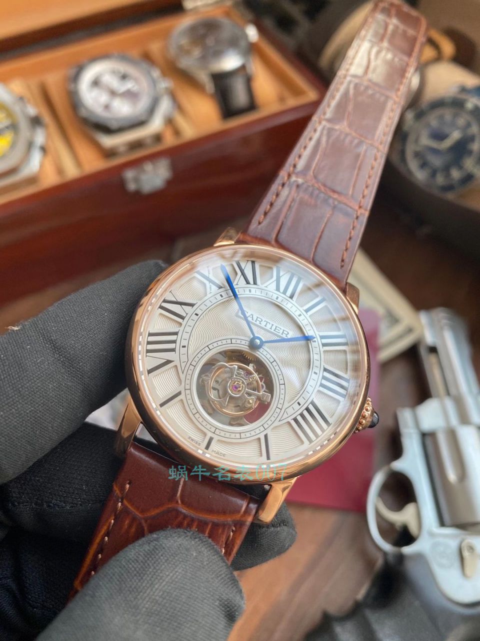 BBR厂卡地亚ROTONDE DE CARTIER 陀飞轮手表W1556216腕表 / K318