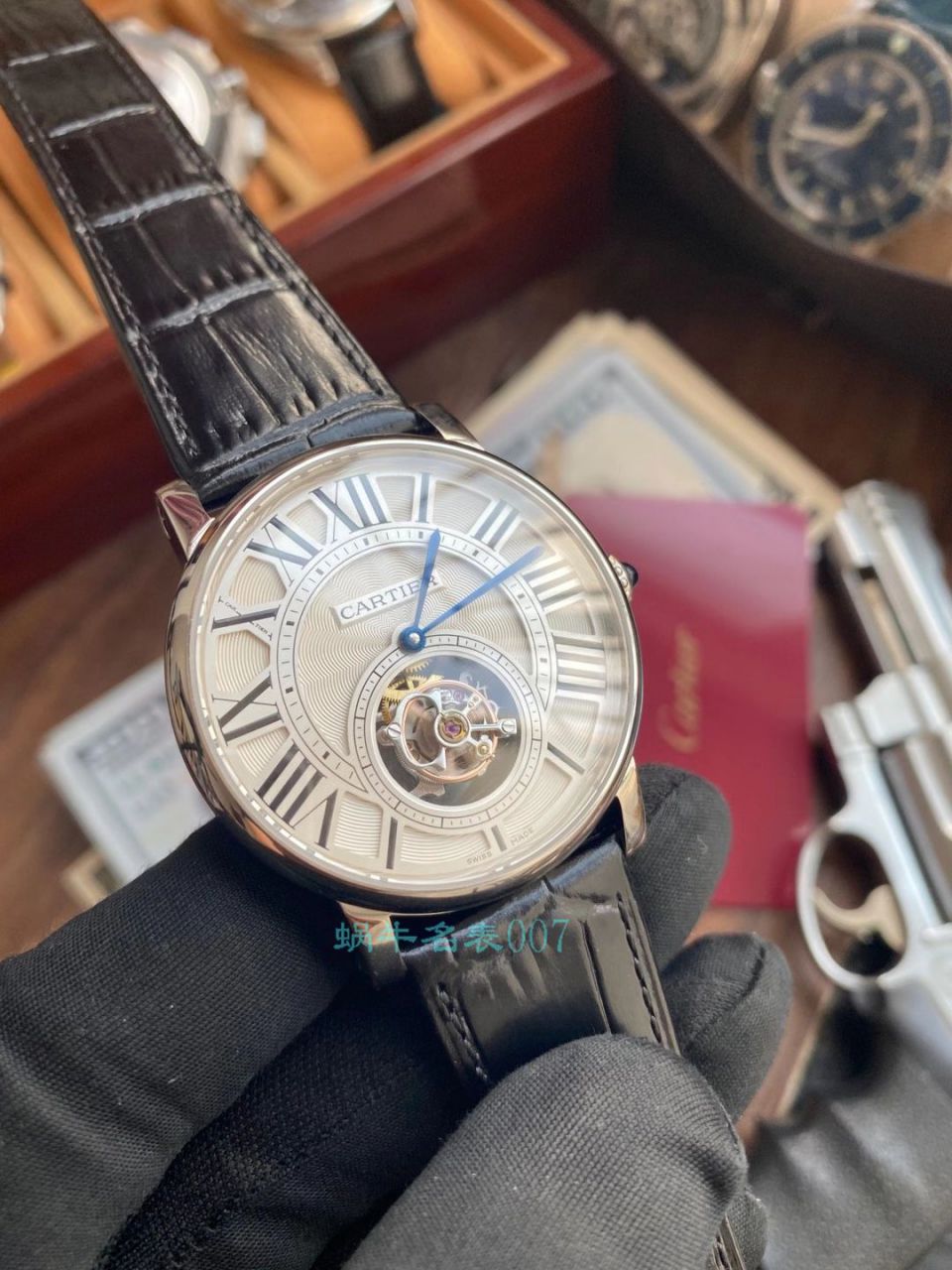 评测视频  BBR厂卡地亚ROTONDE DE CARTIER 陀飞轮手表W1556215腕表 / K317