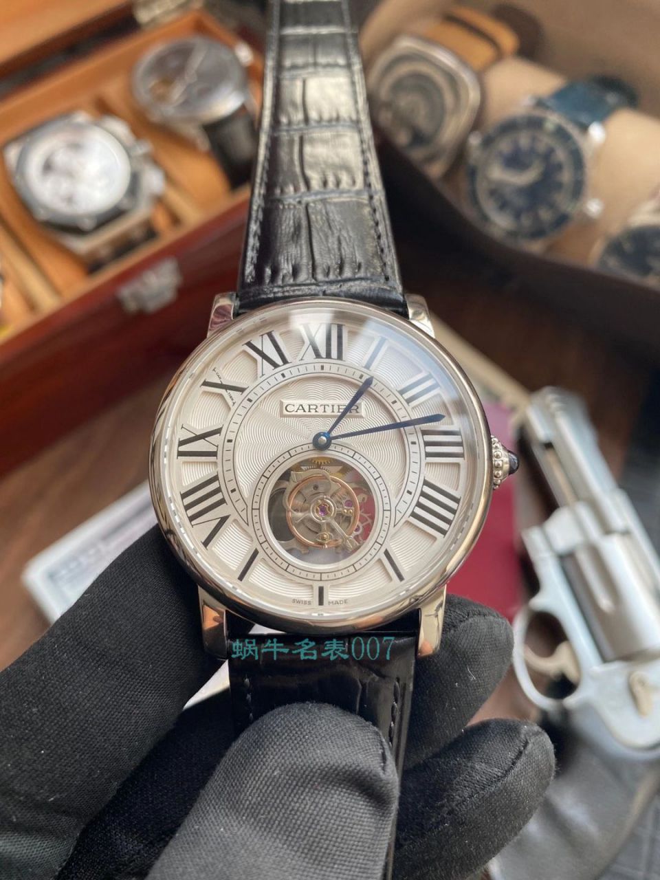 评测视频  BBR厂卡地亚ROTONDE DE CARTIER 陀飞轮手表W1556215腕表 / K317