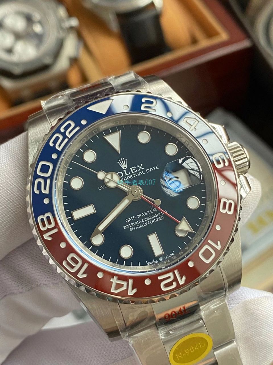 N厂劳力士格林尼治型II可乐圈红蓝陶瓷圈m126719blro-0003腕表 / R682 N厂劳力士格林尼治型II可乐圈红蓝陶瓷圈m126719blro-0003腕表 / R682