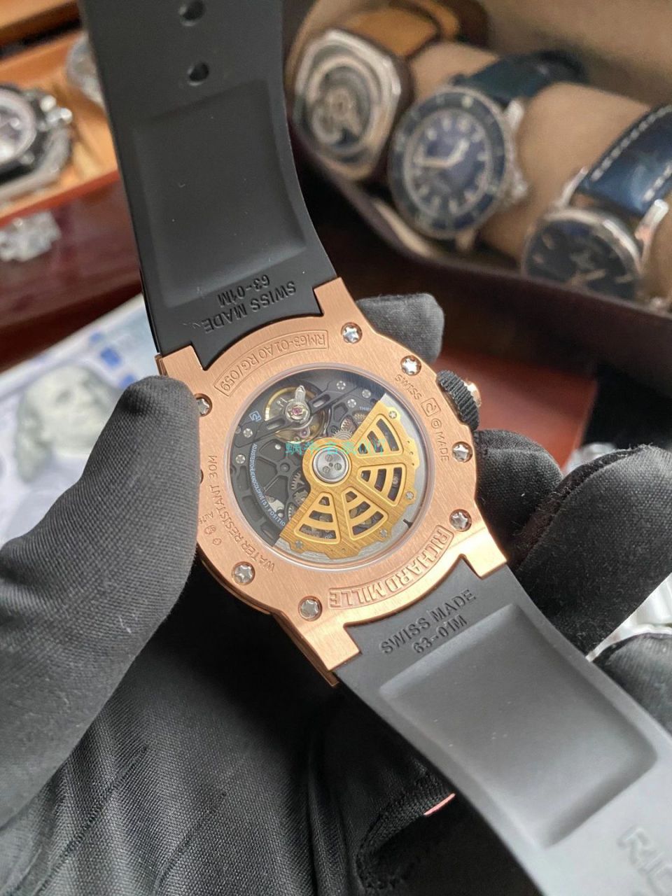 V9理查德米勒Richard Mille RM 63-01 Dizzy Hands男装自动机械腕表 / RM 63-01V9