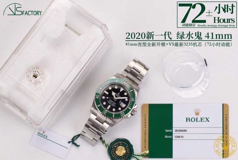 VS厂专柜新款41毫米劳力士黑水鬼  潜航者m126610ln-0001腕表 / R697