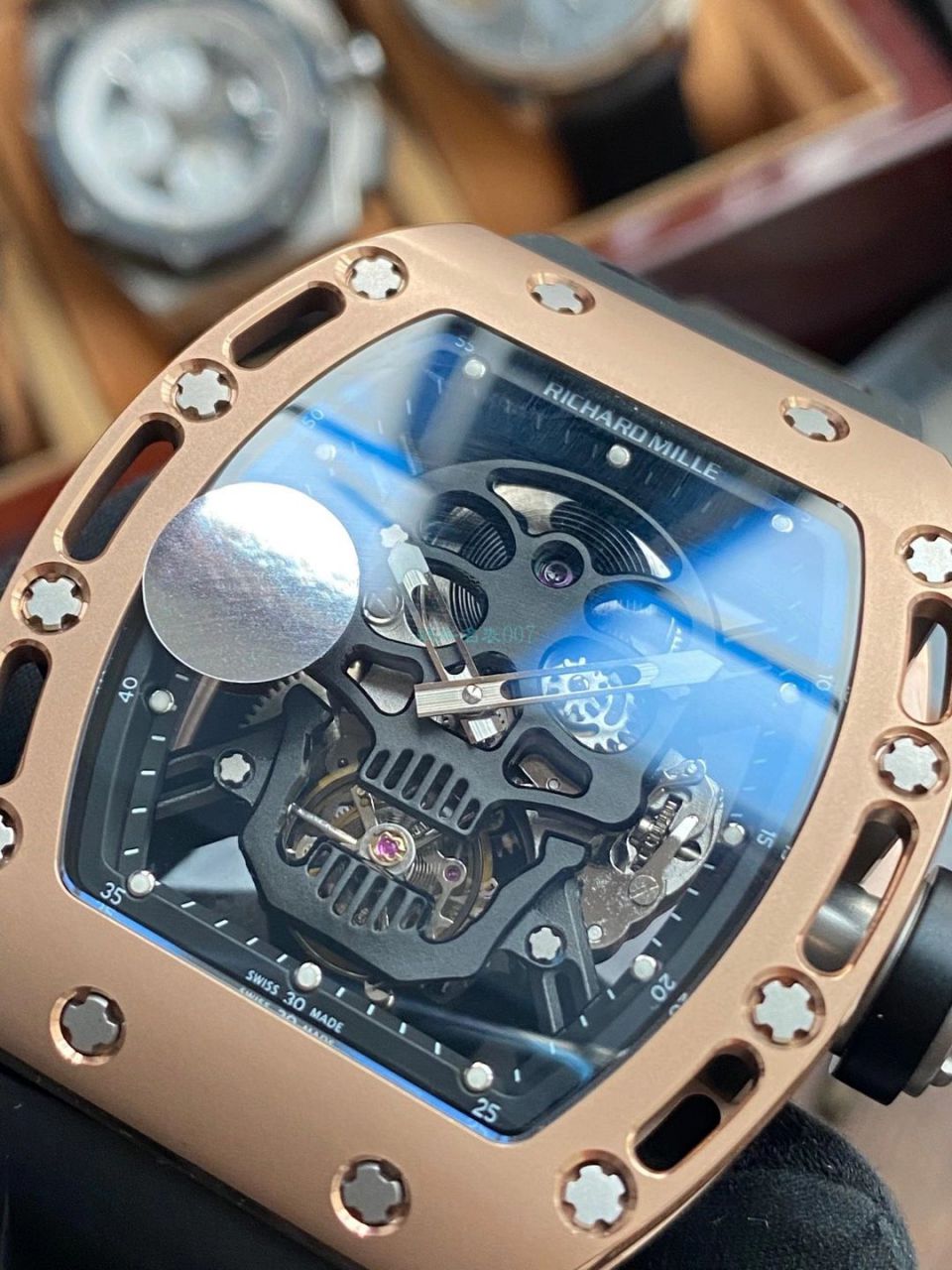 JB厂理查德米勒RM52-01真陀飞轮RICHARD MILLE骷髅头腕表 / RM5201JBJ