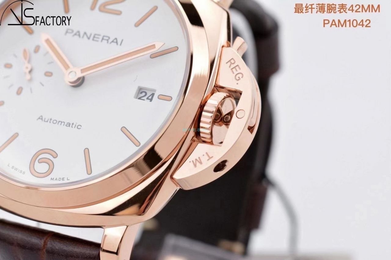 VS厂沛纳海PAM1042高LUMINOR DUE小红金PAM01042腕表 / VSPAM01042