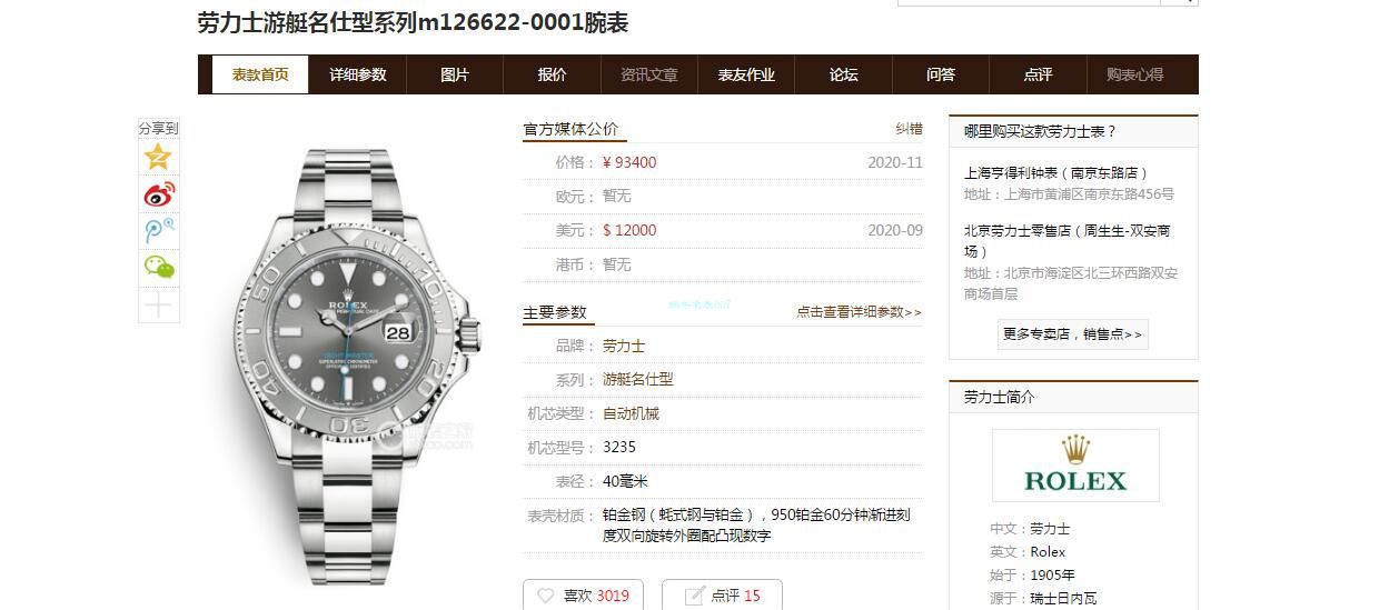 EW厂劳力士游艇名仕型m126622-0002腕表 / R708 EW厂劳力士游艇名仕型m126622-0002腕表 / R708