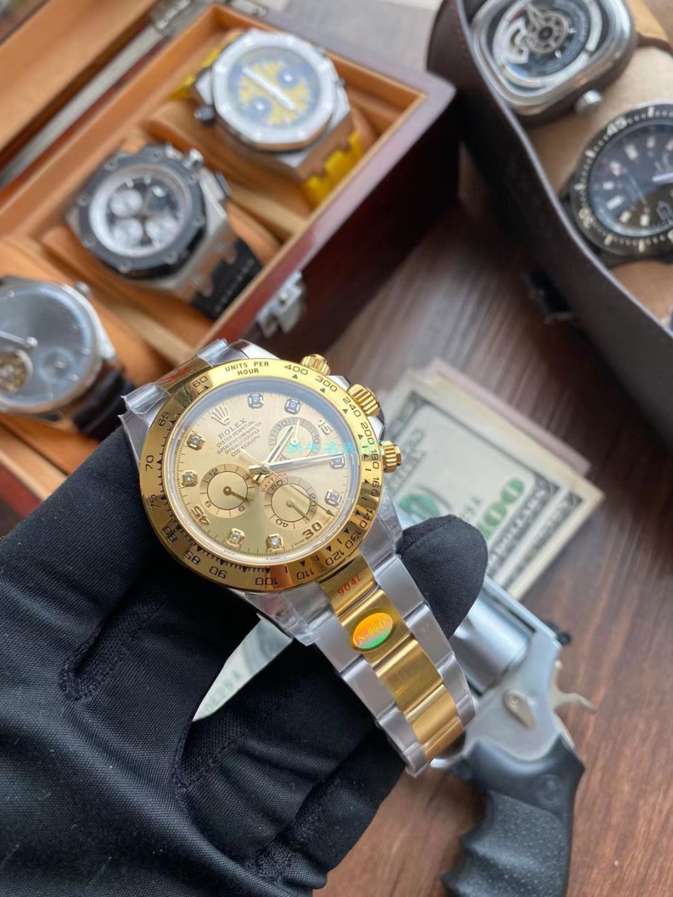 N厂劳力士4130迪通拿全金钻面m116508-0006腕表 / R730 N厂劳力士4130迪通拿全金钻面m116508-0006腕表 / R730