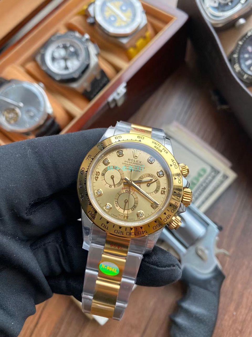 N厂劳力士4130迪通拿全金钻面m116508-0006腕表 / R730 N厂劳力士4130迪通拿全金钻面m116508-0006腕表 / R730