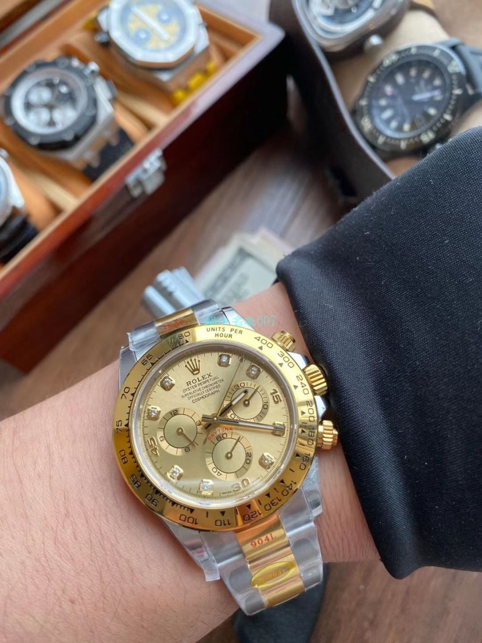 N厂劳力士4130迪通拿全金钻面m116508-0006腕表 / R730 N厂劳力士4130迪通拿全金钻面m116508-0006腕表 / R730