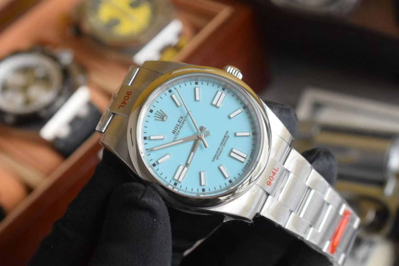 视频评测EW厂劳力士蚝式恒动41蒂芙尼蓝m124300-0006 / R722 视频评测EW厂劳力士蚝式恒动41蒂芙尼蓝m124300-0006 / R722