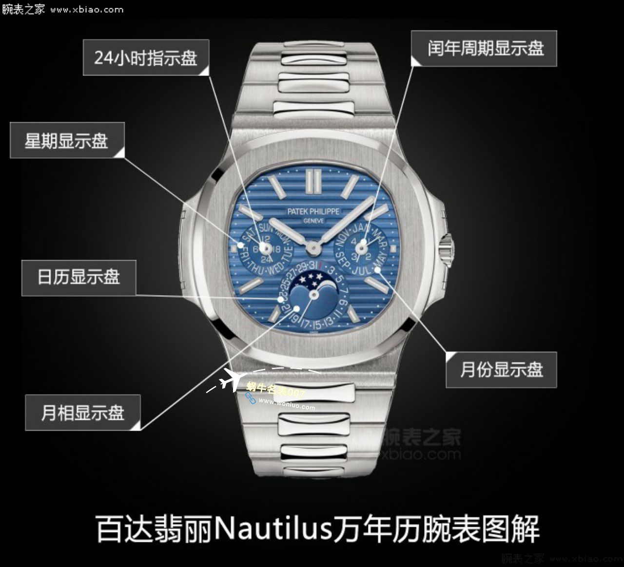 视频评测TW厂百达翡丽运动优雅系列鹦鹉螺5740/1G-001腕表 / BD369