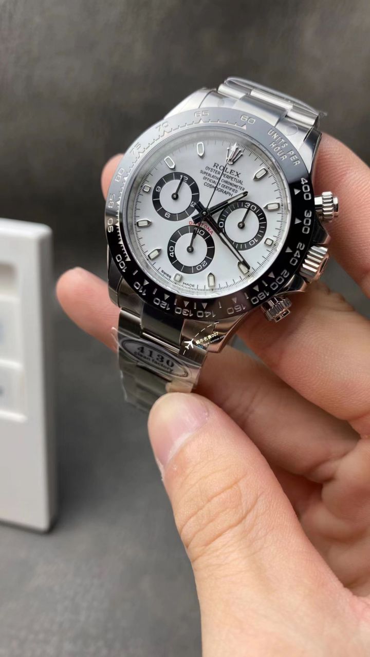 视频评测clean厂4130机芯劳力士迪通拿熊猫迪m116500ln-0001等 / R763