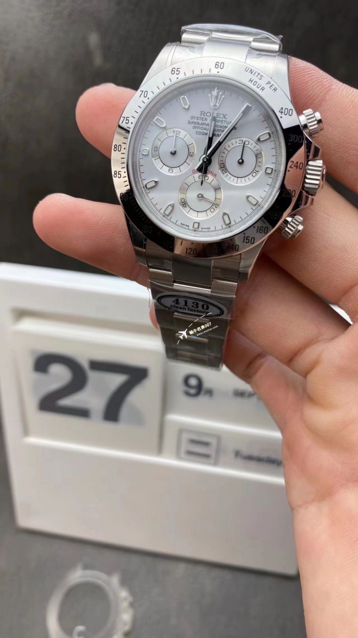 视频评测clean厂4130机芯劳力士迪通拿熊猫迪m116500ln-0001等 / R763