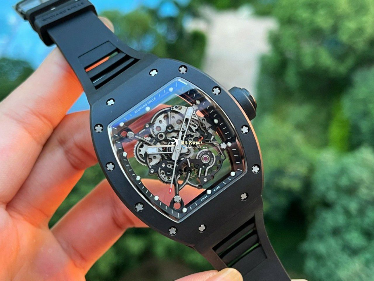 BBR厂理查德米勒RM055一体机芯手表/六点位飞轮可转 / BBRRMO55
