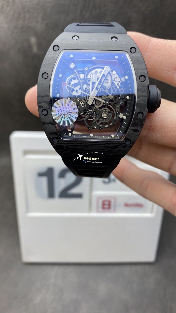 BBR厂理查德米勒RM055一体机芯手表/六点位飞轮可转 / BBRRMO55