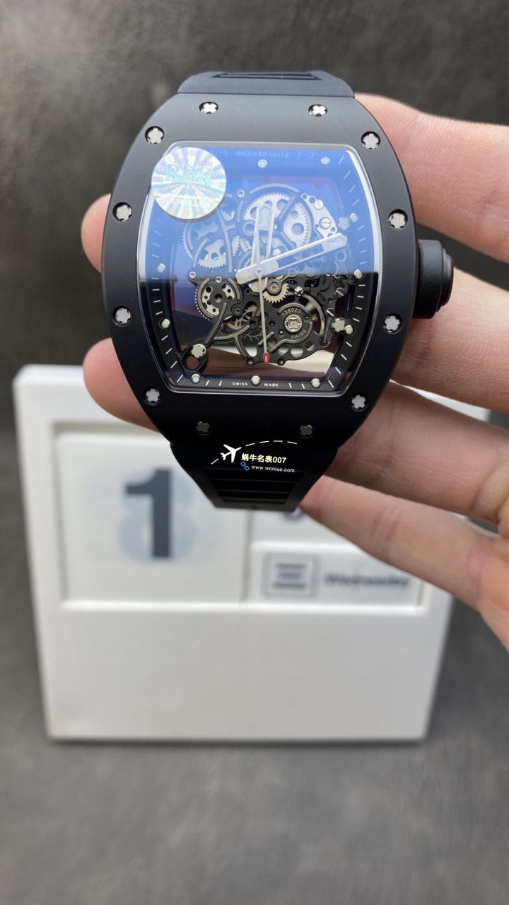BBR厂理查德米勒RM055一体机芯手表/六点位飞轮可转 / BBRRMO55