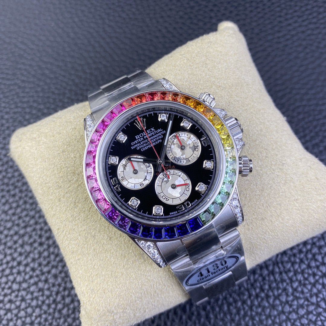 视频评测clean厂4130机芯劳力士迪通拿熊猫迪m116500ln-0001等 / R763